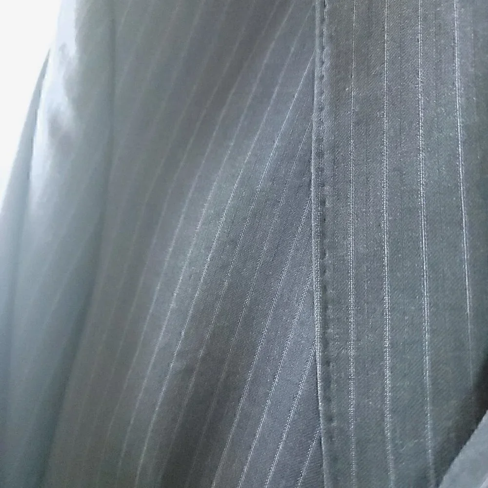 Jos A Bank Gray Pinstripe Suit Jacket Size 42L